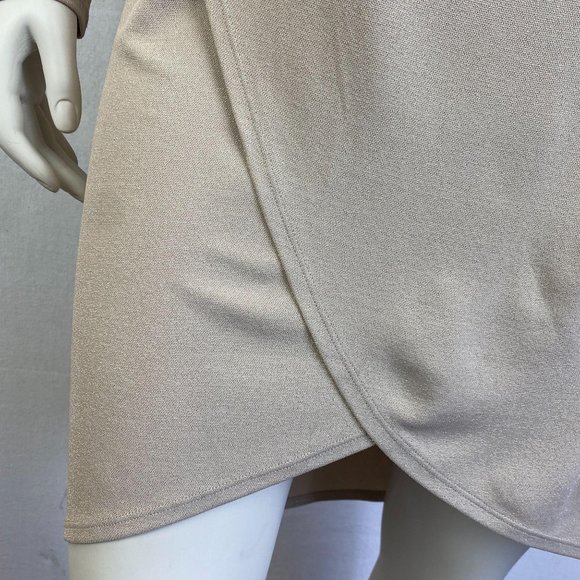 BCBGMaxAzria One-Shoulder Beige Dress - Picture 6 of 10